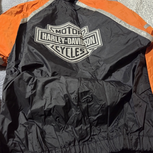 Harley-Davidson Black and Silver Logo Rain Suit Womens,Size XS - Picture 3 of 14